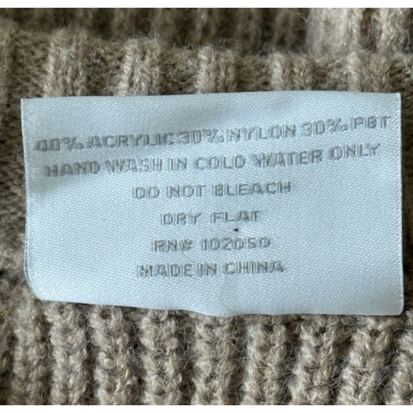 Taylor Swift Folklore Album Chenille Patch Crewneck Sweater Official Merch Beige - Picture 6 of 6